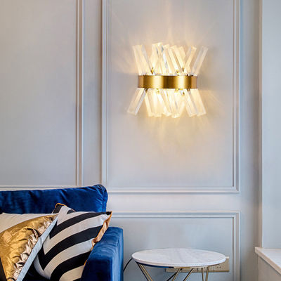 G9 E14 Crystal Modern Wall Lamp 6000K 3000K Gold Crystal Wall Sconce