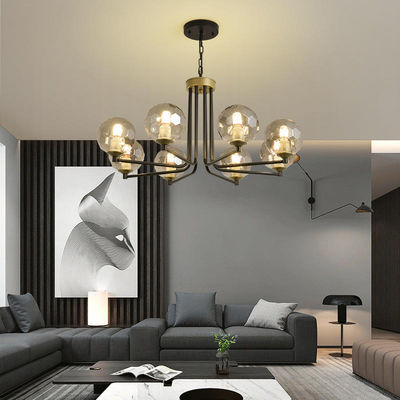 Smoked Glass Pendant Lamps Modern Pendant Light 3000K To 6000K