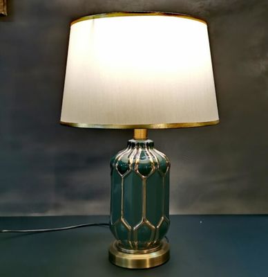 4000K 6000K White Ceramic Table Lamps For Living Room D360*H650 LED Desk Light