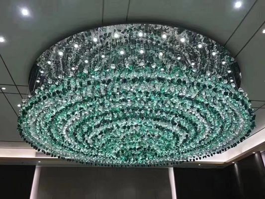 E14 E12 E27 Modern Crystal Chandelier SS304 Large Hotel Chandelier For Foyer