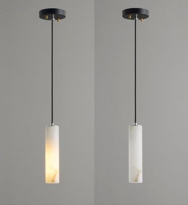 AC265V Contemporary Kitchen Modern Decorative Lamps Natural Marble Alabaster Ceiling Lamp