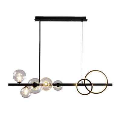AC240V 6000K Nordic Modern Pendant Light Glass Sphere Pendant Lights For Dining Table