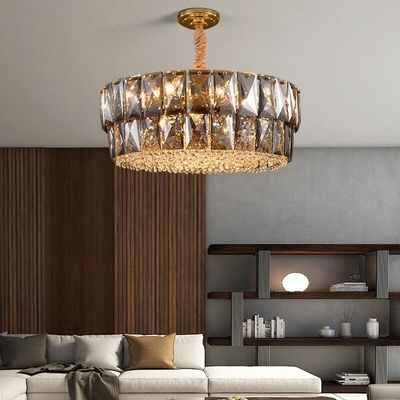 Shine Bright K9 Smoked Crystal Chandelier Smoky Quartz Chandelier Tricolor
