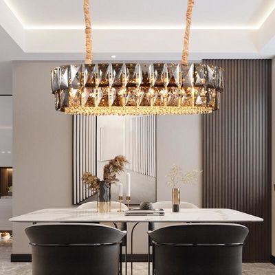 Shine Bright K9 Smoked Crystal Chandelier Smoky Quartz Chandelier Tricolor