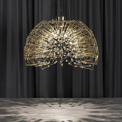 Crystal Hanging Lights Stainless Steel Chandelier D60*H60cm 110V-240V