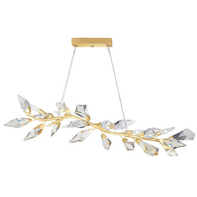 Art Deco Decorative Modern Crystal Chandelier Rhombus Shaped OEM