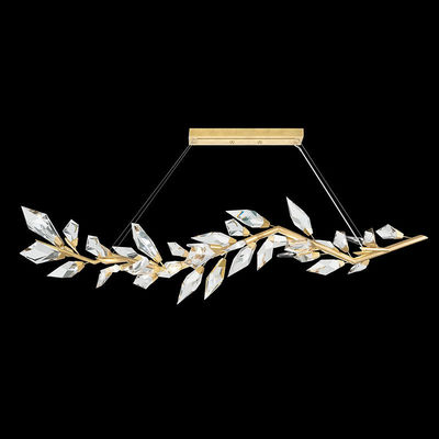 Art Deco Decorative Modern Crystal Chandelier Rhombus Shaped OEM