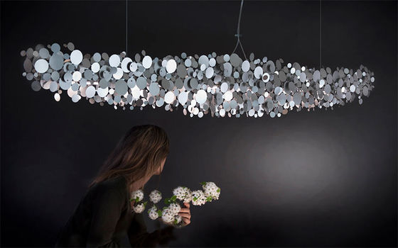 Postmodern Creative Chandelier Light For Bedroom 6000K 5000K Gold Chrome Finish