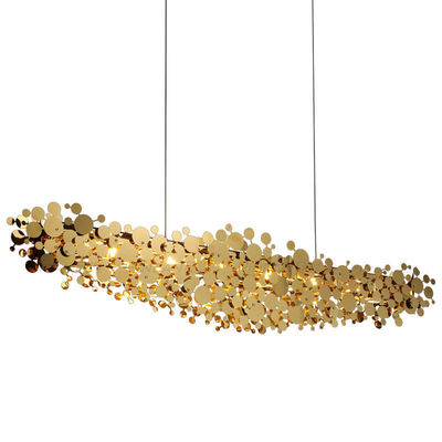 Postmodern Creative Chandelier Light For Bedroom 6000K 5000K Gold Chrome Finish