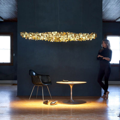 Postmodern Creative Chandelier Light For Bedroom 6000K 5000K Gold Chrome Finish