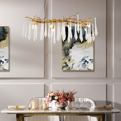 Water Droplet Chandelier High End Pendant Lights AC220V 5m2 -35m2