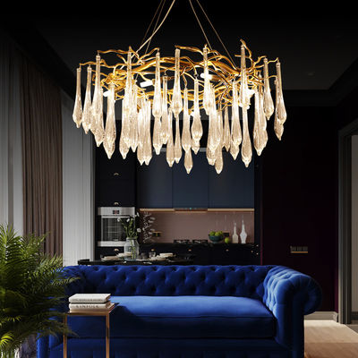 Water Droplet Chandelier High End Pendant Lights AC220V 5m2 -35m2