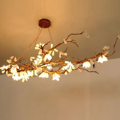 CE ISO9001 High End Custom Pendant Lights 10m2 To 15m2 Tree Branch Pendant Lights