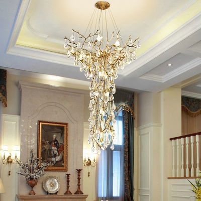 European Style G9 Customized Pendant Lamp Lights For Rotary Staircase