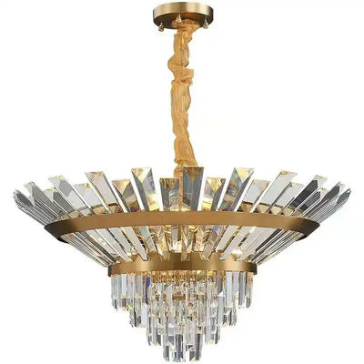Round Luxury Pendant Lights E14 Customized Smoked Glass Cluster Pendant Light