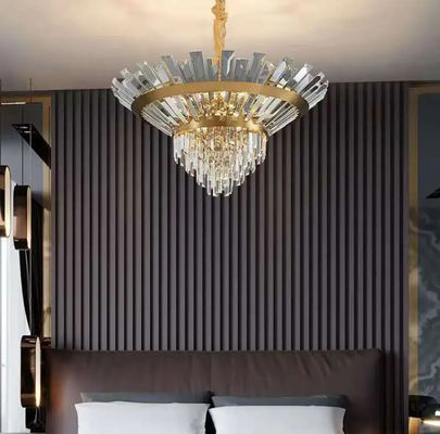 Round Luxury Pendant Lights E14 Customized Smoked Glass Cluster Pendant Light