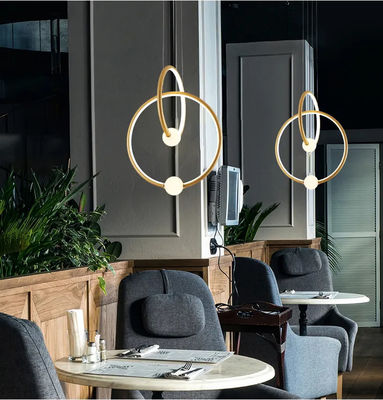 Lightweight Simple Kitchen Island Modern Ring Chandelier LED Pendant Circle Lights 19W 25w