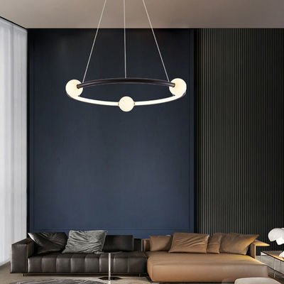Nordic Simple Gold Paint Scrub Ring Chandelier Modern Pendant Light ODM AC110V