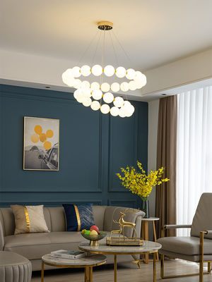 4500K Modern Ring Chandelier Magic Bean Chandelier Roto Moulding