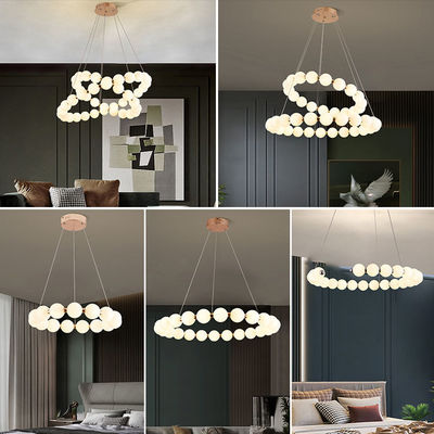 4500K Modern Ring Chandelier Magic Bean Chandelier Roto Moulding