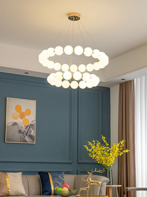 4500K Modern Ring Chandelier Magic Bean Chandelier Roto Moulding