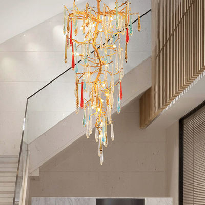 Customized Colored Glass Pendant Lamp 110V-240V Easy To Clean