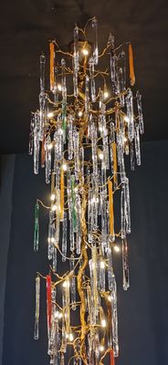Customized Colored Glass Pendant Lamp 110V-240V Easy To Clean