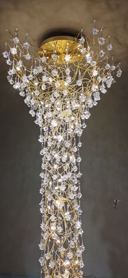 Vertical Ceiling Lights Metal Chandeliers Customized Pendant Lamp 240V G9 ODM