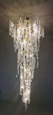 Vertical Ceiling Lights Metal Chandeliers Customized Pendant Lamp 240V G9 ODM