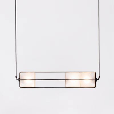 Crystal Sand White Led Ceiling Lights 24W 48W 72W Bar Cafe Custom Pendant Light
