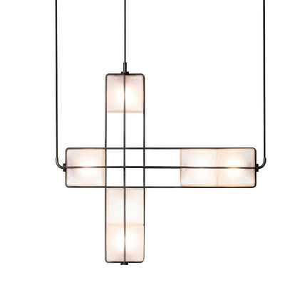 Crystal Sand White Led Ceiling Lights 24W 48W 72W Bar Cafe Custom Pendant Light