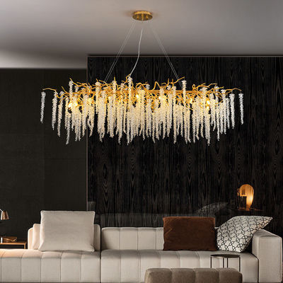 G9 Modern Lobby Chandelier Crystal Grand Hospitality Chandeliers Energy Saving