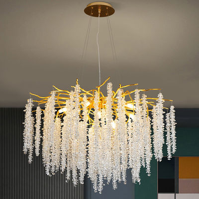 G9 Modern Lobby Chandelier Crystal Grand Hospitality Chandeliers Energy Saving