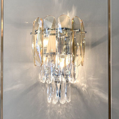 25*38cm Crystal Contemporary Bedroom Modern Wall Lamp ODM Nordic Style