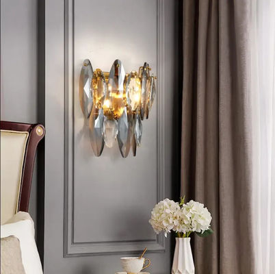 Living Room Bedside Modern Crystal Chandelier Wall Sconces Lights 25*16*33cm