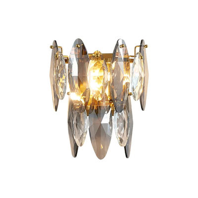 Living Room Bedside Modern Crystal Chandelier Wall Sconces Lights 25*16*33cm