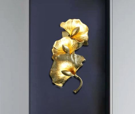 19*35*17cm Brass Indoor Modern Copper Wall Lights G4 5m2 To 10m2