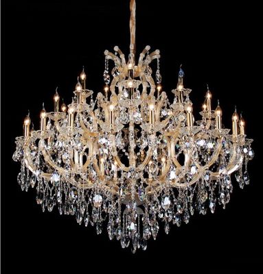 LED E14 Ceiling Crystal Candle Chandelier Lamp Waterproof Dirt Resistant