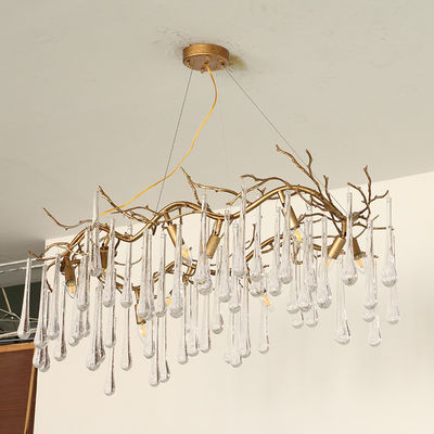 40W Luxury Crystal Ceiling Lights Hanging Mounted 110V - 240V