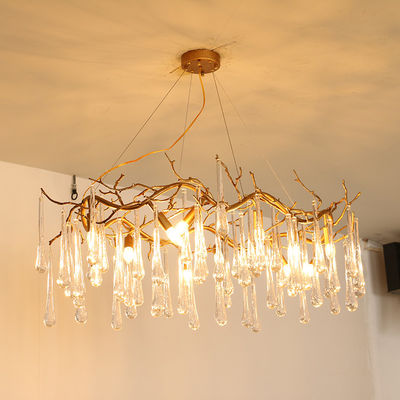 40W Luxury Crystal Ceiling Lights Hanging Mounted 110V - 240V