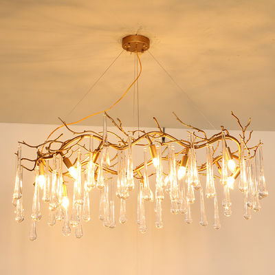 40W Luxury Crystal Ceiling Lights Hanging Mounted 110V - 240V