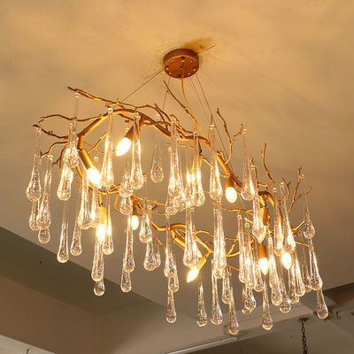 40W Luxury Crystal Ceiling Lights Hanging Mounted 110V - 240V