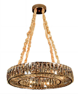 Energy Saving Smokey Gray Contemporary Crystal Chandelier Supports Customization