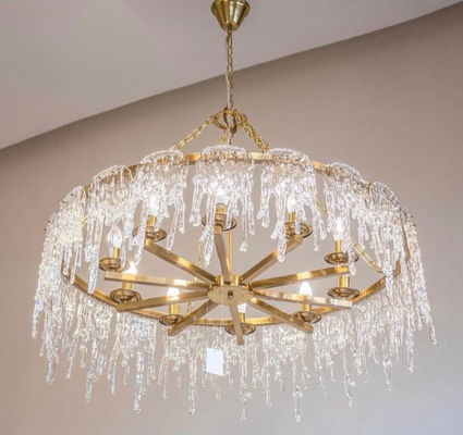 Luxurious Residence Luxury Pendant Lights Metal Glass OEM ODM