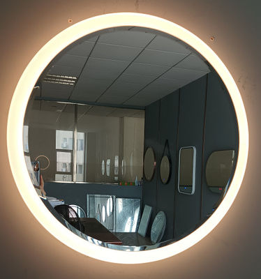 Acrylic Round LED Bathroom Mirror Light For Dressing Area