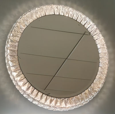 Stainless Steel LED Crystal Effect Mirror Crystal Vanity Mirror With Lights