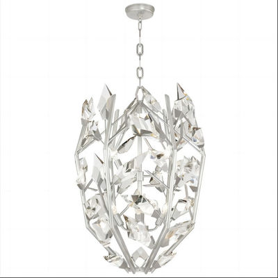 Creative Silver Modern Crystal Chandelier 3000K 4000K 6500K