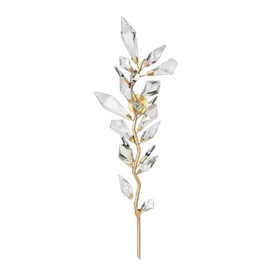 Faceted Crystal Leaf Chandelier Easy Maintenance