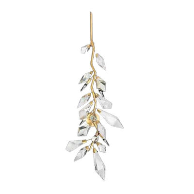 Faceted Crystal Leaf Chandelier Easy Maintenance