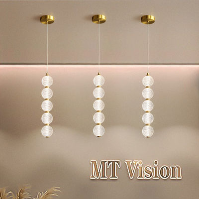 Modern Style Acrylic And Brass Chandelier For Homes And Commercial Spaces
